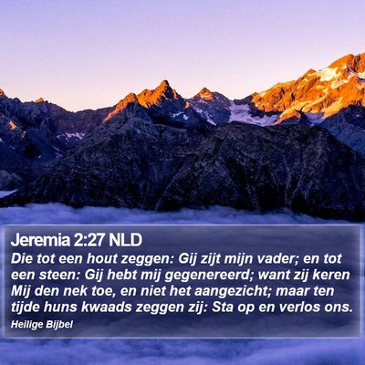 Jeremia 2:27 NLD Bible Verse Image