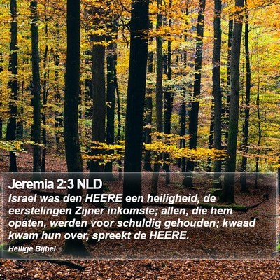 Jeremia 2:3 NLD Bible Verse Image