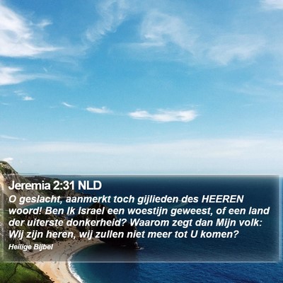 Jeremia 2:31 NLD Bible Verse Image