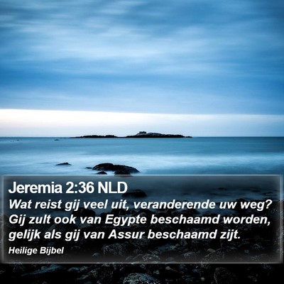Jeremia 2:36 NLD Bible Verse Image