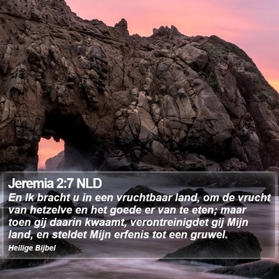 Jeremia 2:7 NLD Bible Verse Image