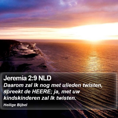 Jeremia 2:9 NLD Bible Verse Image