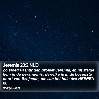 Jeremia 20:2 NLD Bible Verse Image