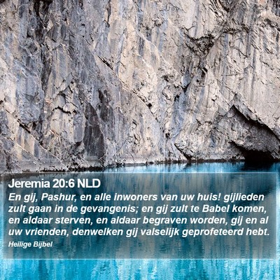 Jeremia 20:6 NLD Bible Verse Image