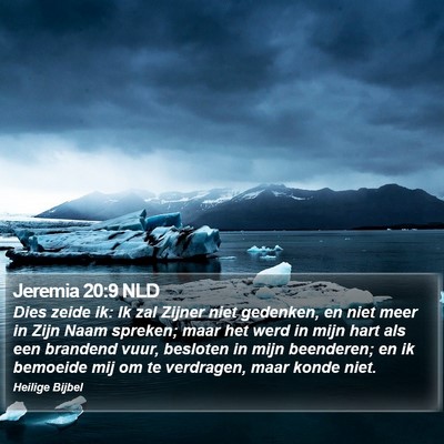 Jeremia 20:9 NLD Bible Verse Image