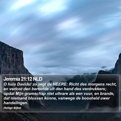 Jeremia 21:12 NLD Bible Verse Image