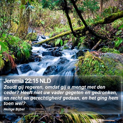 Jeremia 22:15 NLD Bible Verse Image