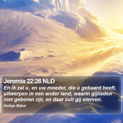 Jeremia 22:26 NLD Bible Verse Image