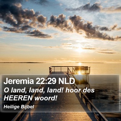 Jeremia 22:29 NLD Bible Verse Image