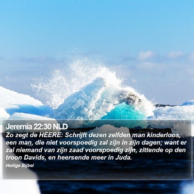 Jeremia 22:30 NLD Bible Verse Image
