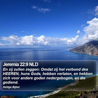 Jeremia 22:9 NLD Bible Verse Image