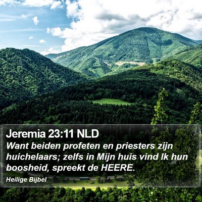 Jeremia 23:11 NLD Bible Verse Image