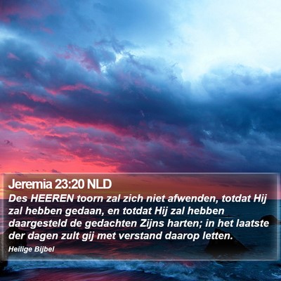 Jeremia 23:20 NLD Bible Verse Image