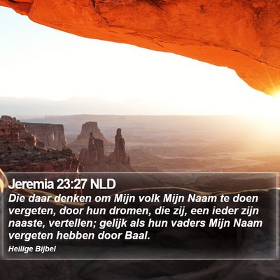 Jeremia 23:27 NLD Bible Verse Image