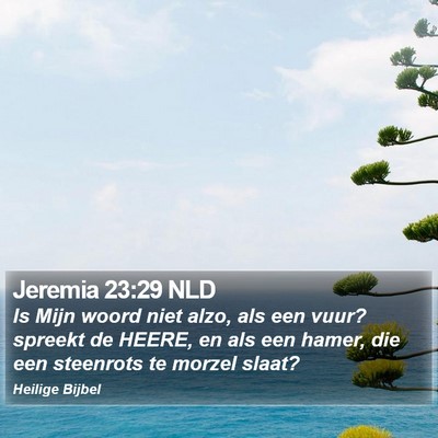 Jeremia 23:29 NLD Bible Verse Image