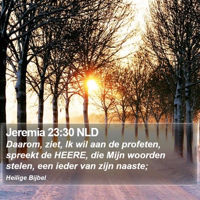 Jeremia 23:30 NLD Bible Verse Image
