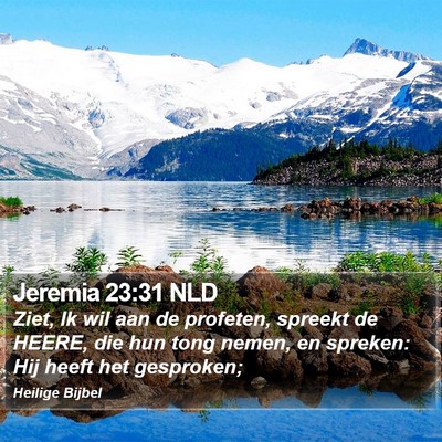 Jeremia 23:31 NLD Bible Verse Image