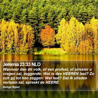 Jeremia 23:33 NLD Bible Verse Image