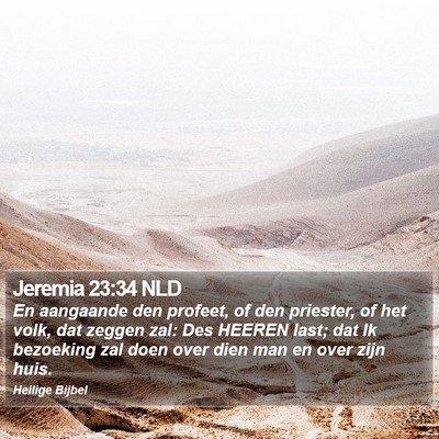Jeremia 23:34 NLD Bible Verse Image