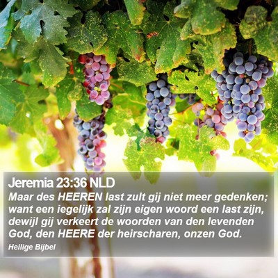 Jeremia 23:36 NLD Bible Verse Image