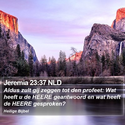Jeremia 23:37 NLD Bible Verse Image