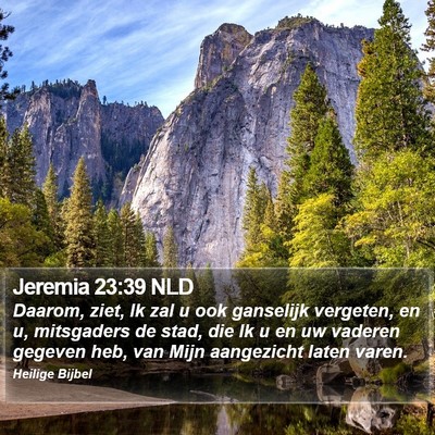 Jeremia 23:39 NLD Bible Verse Image