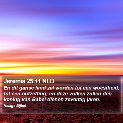 Jeremia 25:11 NLD Bible Verse Image
