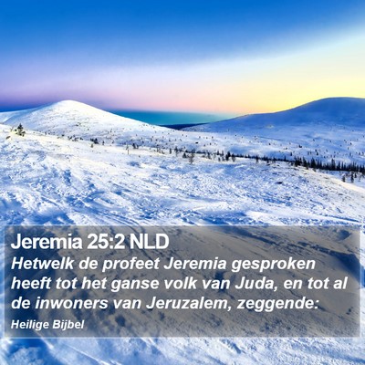 Jeremia 25:2 NLD Bible Verse Image
