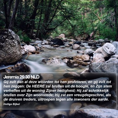 Jeremia 25:30 NLD Bible Verse Image