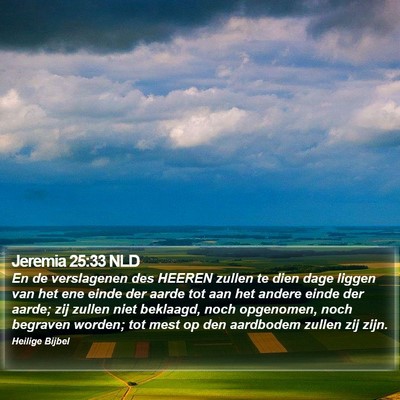 Jeremia 25:33 NLD Bible Verse Image