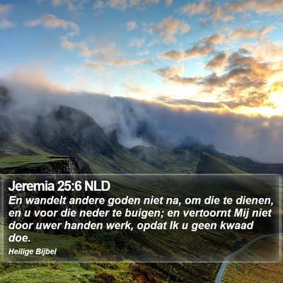 Jeremia 25:6 NLD Bible Verse Image