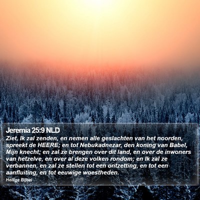 Jeremia 25:9 NLD Bible Verse Image