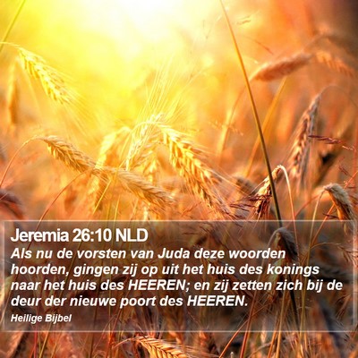 Jeremia 26:10 NLD Bible Verse Image