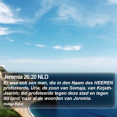 Jeremia 26:20 NLD Bible Verse Image