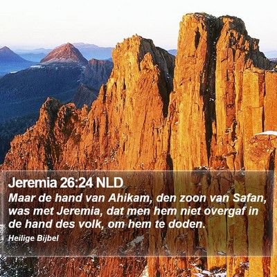 Jeremia 26:24 NLD Bible Verse Image