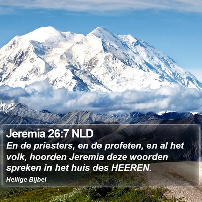 Jeremia 26:7 NLD Bible Verse Image