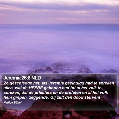 Jeremia 26:8 NLD Bible Verse Image
