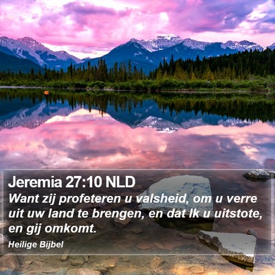 Jeremia 27:10 NLD Bible Verse Image
