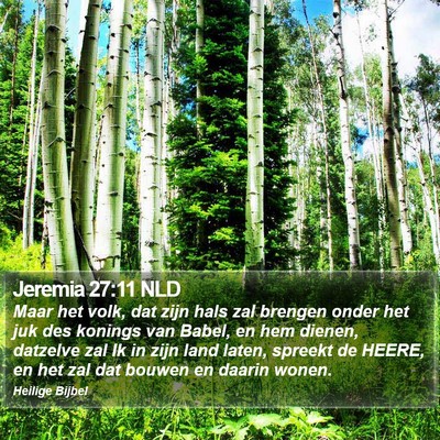 Jeremia 27:11 NLD Bible Verse Image
