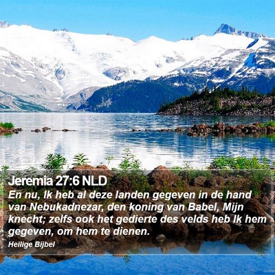 Jeremia 27:6 NLD Bible Verse Image