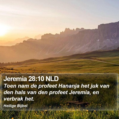 Jeremia 28:10 NLD Bible Verse Image