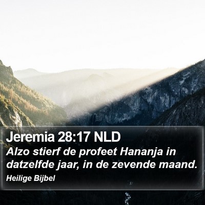 Jeremia 28:17 NLD Bible Verse Image