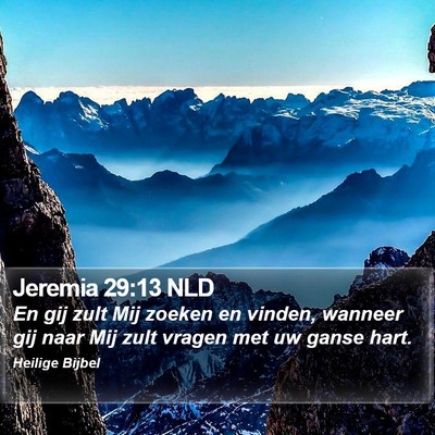 Jeremia 29:13 NLD Bible Verse Image