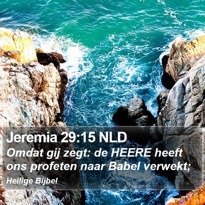 Jeremia 29:15 NLD Bible Verse Image
