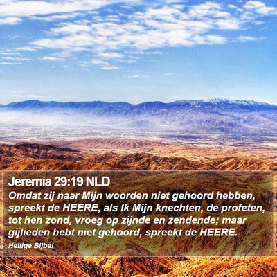 Jeremia 29:19 NLD Bible Verse Image
