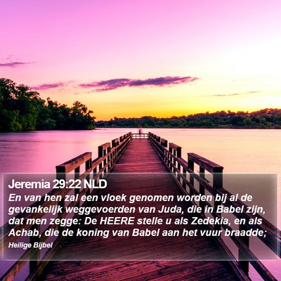 Jeremia 29:22 NLD Bible Verse Image