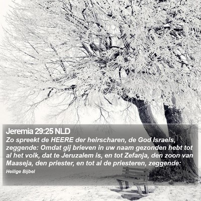 Jeremia 29:25 NLD Bible Verse Image