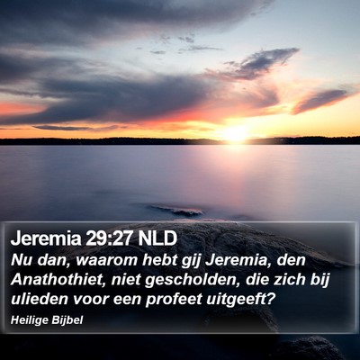 Jeremia 29:27 NLD Bible Verse Image