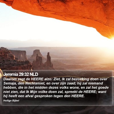 Jeremia 29:32 NLD Bible Verse Image