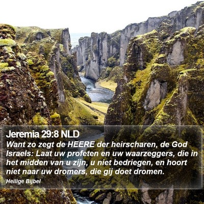 Jeremia 29:8 NLD Bible Verse Image